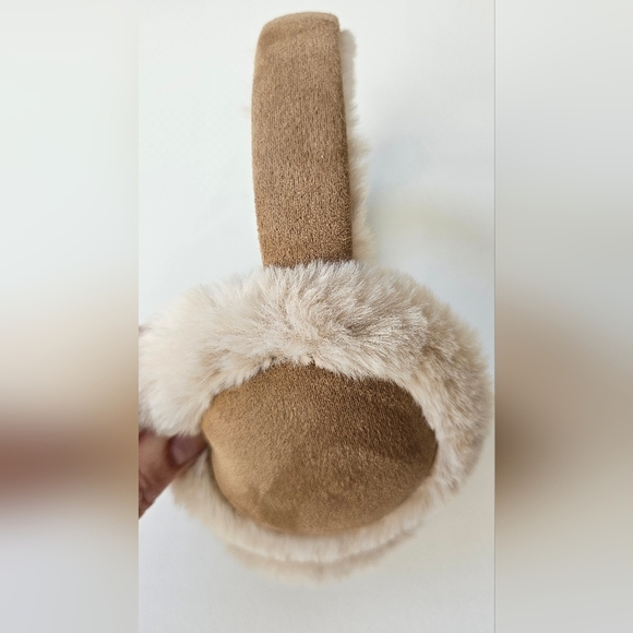 Kit Accessories Earmuffs Ears Warmer Faux Fur Taupe Brown Beige - Picture 5 of 5